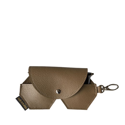 beżowe skórzane etui na okulary ze sklepu Słoń Torbalski w kategorii Etui - zdjęcie 187506716