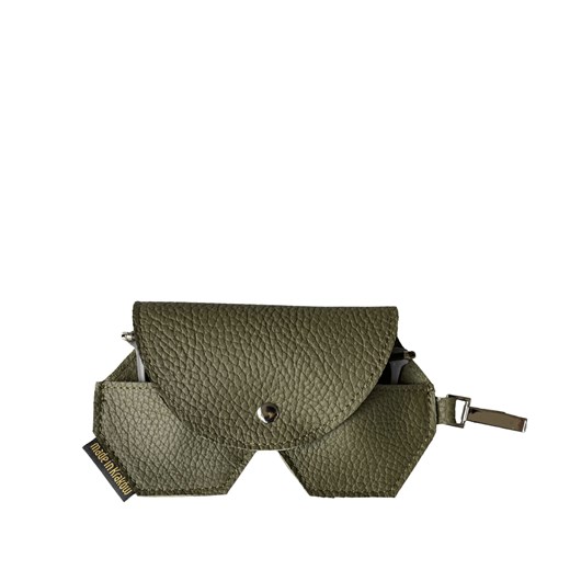 zielone skórzane etui na okulary ze sklepu Słoń Torbalski w kategorii Etui - zdjęcie 187506718