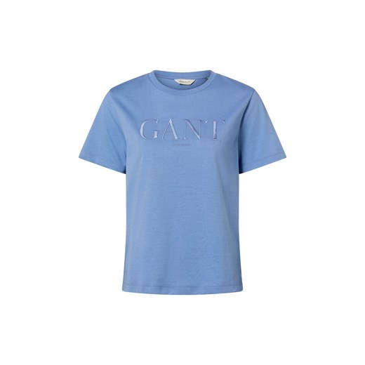 Gant Koszulka damska Kobiety Bawełna niebieski jednolity ze sklepu vangraaf w kategorii Bluzki damskie - zdjęcie 187506755