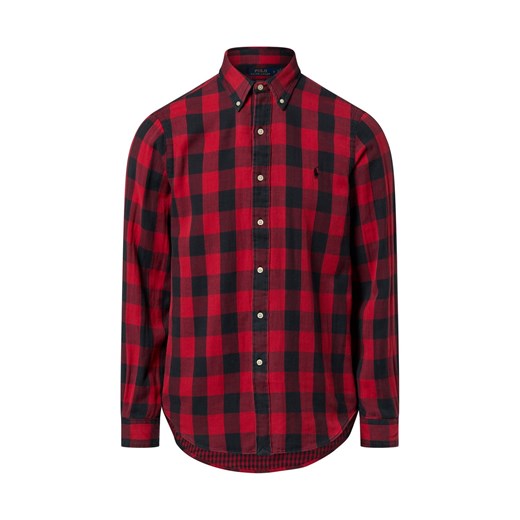 Polo Ralph Lauren Męska koszula casual Mężczyźni Modern Fit Bawełna czerwony w kratkę ze sklepu vangraaf w kategorii Koszule męskie - zdjęcie 187506757