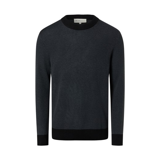 Tom Tailor Denim Męski sweter z dzianiny Mężczyźni Bawełna czarny marmurkowy ze sklepu vangraaf w kategorii Swetry męskie - zdjęcie 187506765