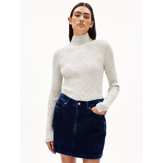 ARMEDANGELS Sweter damski - Alaania Kobiety Bawełna jasny szary marmurkowy ze sklepu vangraaf w kategorii Swetry damskie - zdjęcie 187506776