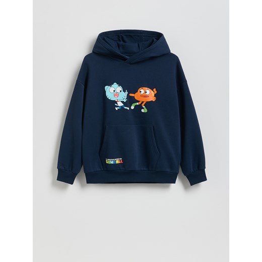 Reserved - Bluza Niesamowity Świat Gumballa - granatowy ze sklepu Reserved w kategorii Bluzy chłopięce - zdjęcie 187507146