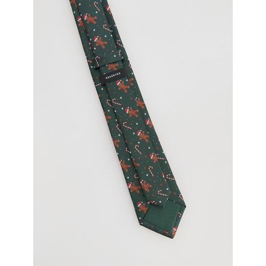 Reserved - Świąteczny krawat - ciemny turkus Reserved ONE SIZE Reserved