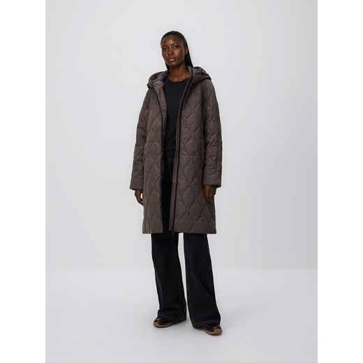 Reserved - Pikowana kurtka - szary ze sklepu Reserved w kategorii Płaszcze damskie - zdjęcie 187507745