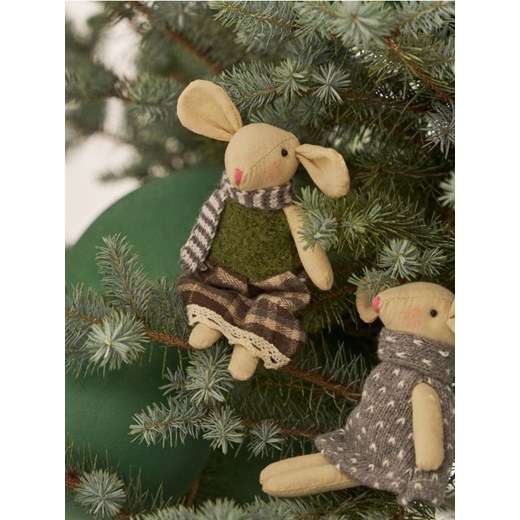 Sinsay - Dekoracja świąteczna w kształcie myszy - zielony ze sklepu Sinsay w kategorii Dekoracje bożonarodzeniowe - zdjęcie 187508196