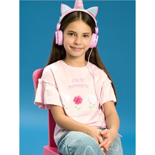 Sinsay - Koszulka - różowy ze sklepu Sinsay w kategorii Bluzki dziewczęce - zdjęcie 187508208