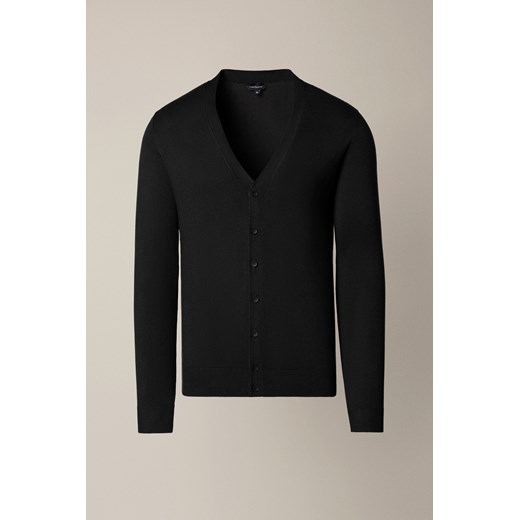 Kardigan Czarny z Wiskozą Elva ze sklepu Lancerto S.A. w kategorii Swetry męskie - zdjęcie 187508595