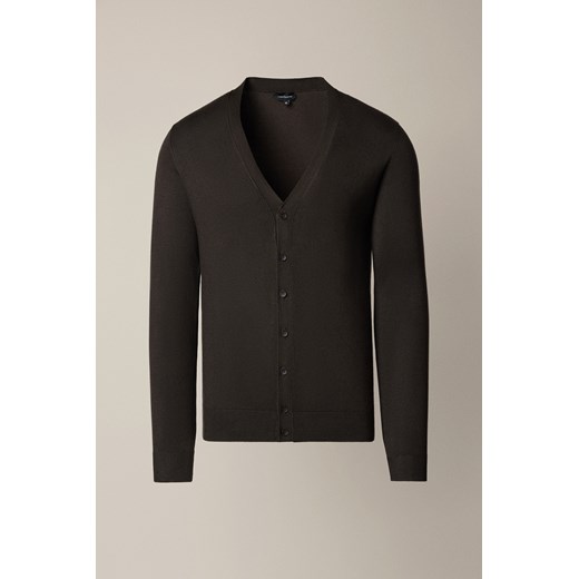 Kardigan Brązowy z Wiskozą Elva ze sklepu Lancerto S.A. w kategorii Swetry męskie - zdjęcie 187508596