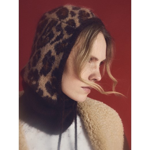 Reserved - Dzianinowa kominiarka z wełną - wielobarwny ze sklepu Reserved w kategorii Czapki zimowe damskie - zdjęcie 187508628