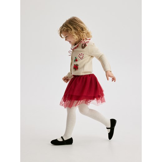 Reserved - Tiulowa spódnica - czerwony ze sklepu Reserved w kategorii Spódnice dziewczęce - zdjęcie 187508739