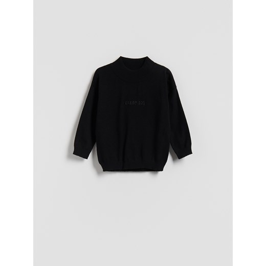 Reserved - Sweter z wiskozą - czarny ze sklepu Reserved w kategorii Swetry chłopięce - zdjęcie 187508775