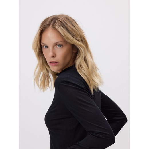 Reserved - Golf z dodatkiem kaszmiru - czarny ze sklepu Reserved w kategorii Swetry damskie - zdjęcie 187510579