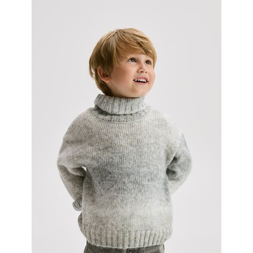 Reserved - Golf z domieszką wełny - jasnoszary ze sklepu Reserved w kategorii Swetry chłopięce - zdjęcie 187510597