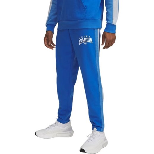 Spodnie dresowe męskie Rival Fleece Colorblock Under Armour ze sklepu SPORT-SHOP.pl w kategorii Spodnie męskie - zdjęcie 187510828