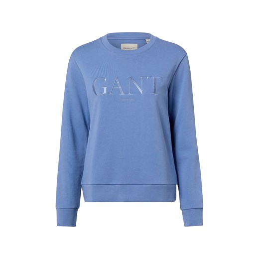 Gant Bluza damska Kobiety Bawełna niebieski jednolity ze sklepu vangraaf w kategorii Bluzy damskie - zdjęcie 187511008