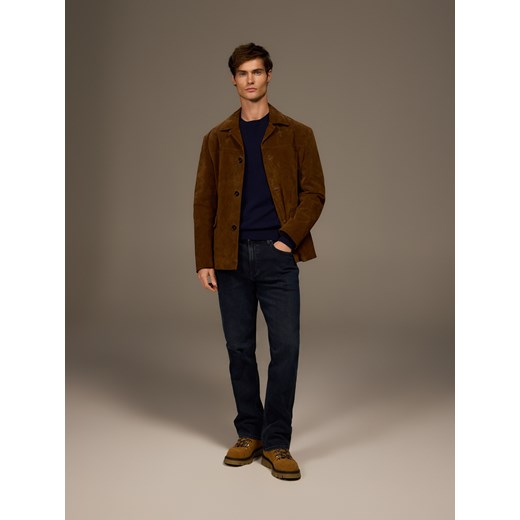 Reserved - Jeansy straight fit - granatowy ze sklepu Reserved w kategorii Jeansy męskie - zdjęcie 187511146