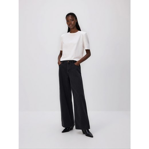 Reserved - Jeansy wide leg - czarny ze sklepu Reserved w kategorii Jeansy damskie - zdjęcie 187511347