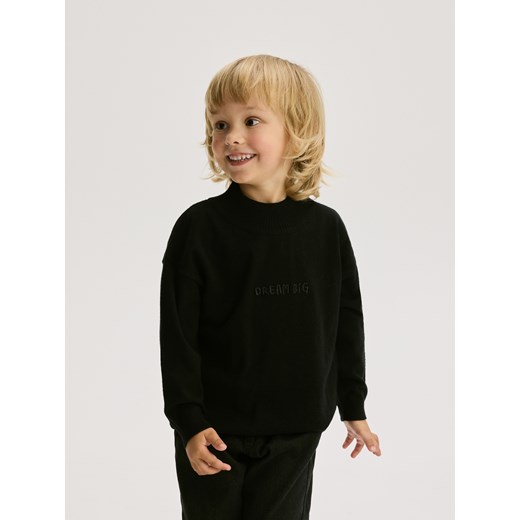 Reserved - Sweter z wiskozą - czarny ze sklepu Reserved w kategorii Swetry chłopięce - zdjęcie 187511377
