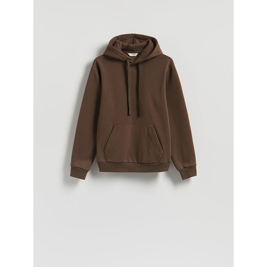 Reserved - Bluza regular z kapturem - brązowy ze sklepu Reserved w kategorii Bluzy męskie - zdjęcie 187511469