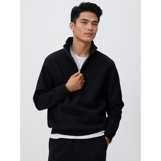 Reserved - Bluza ze stójką - czarny ze sklepu Reserved w kategorii Bluzy męskie - zdjęcie 187511538