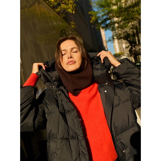 Reserved - Puchowa kurtka z kapturem - czarny ze sklepu Reserved w kategorii Kurtki damskie - zdjęcie 187511565