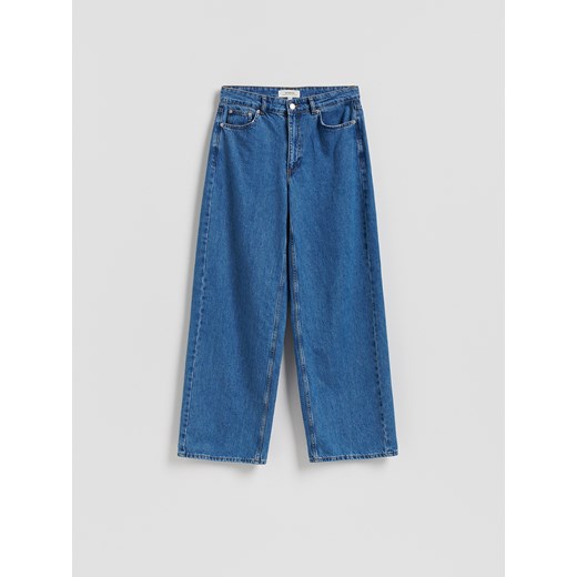 Reserved - Jeansy wide leg - niebieski ze sklepu Reserved w kategorii Jeansy damskie - zdjęcie 187511616