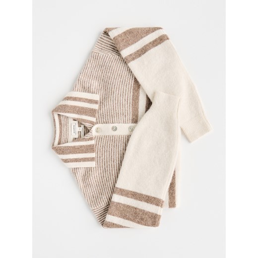 Reserved - Sweter z kołnierzykiem - złamana biel ze sklepu Reserved w kategorii Swetry damskie - zdjęcie 187511626