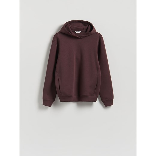 Reserved - Bluza regular z kapturem - mahoniowy ze sklepu Reserved w kategorii Bluzy męskie - zdjęcie 187511675