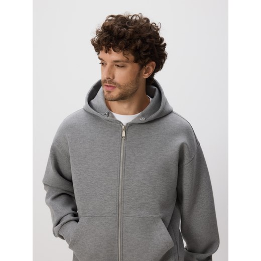 Reserved - Gładka bluza z kapturem - jasnoszary ze sklepu Reserved w kategorii Bluzy męskie - zdjęcie 187511678