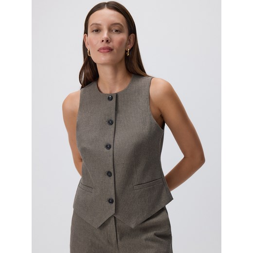 Reserved - Taliowana kamizelka - wielobarwny ze sklepu Reserved w kategorii Kamizelki damskie - zdjęcie 187511846