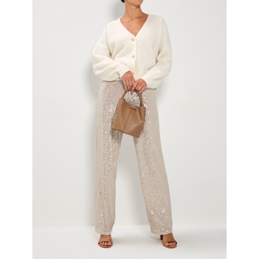 Sinsay - Rozpinany sweter na guziki - biały Sinsay S Sinsay