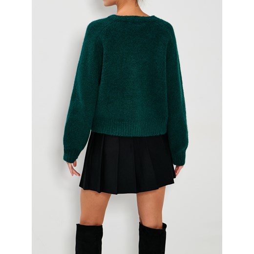 Sinsay - Rozpinany sweter na guziki - zielony Sinsay XL Sinsay