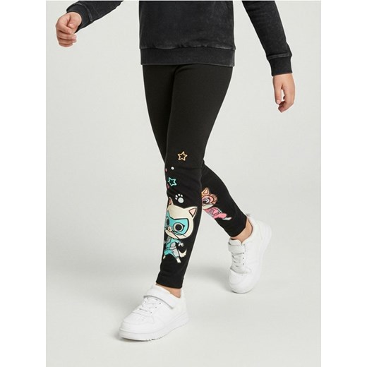 Sinsay - Legginsy Disney Junior Super Kitties - czarny ze sklepu Sinsay w kategorii Spodnie dziewczęce - zdjęcie 187513436