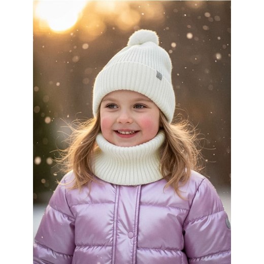 Sinsay - Komin z golfem z prążkowanego materiału - kremowy ze sklepu Sinsay w kategorii Szaliki dziecięce - zdjęcie 187513437