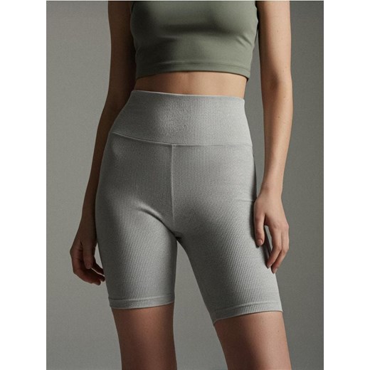 Sinsay - Kolarki w prążek - szary ze sklepu Sinsay w kategorii Szorty - zdjęcie 187513479