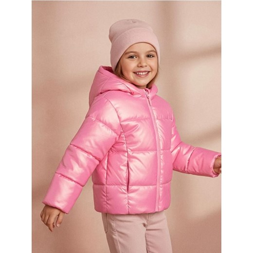 Sinsay - Pikowana kurtka z efektem holograficznym - różowy ze sklepu Sinsay w kategorii Kurtki dziewczęce - zdjęcie 187513597
