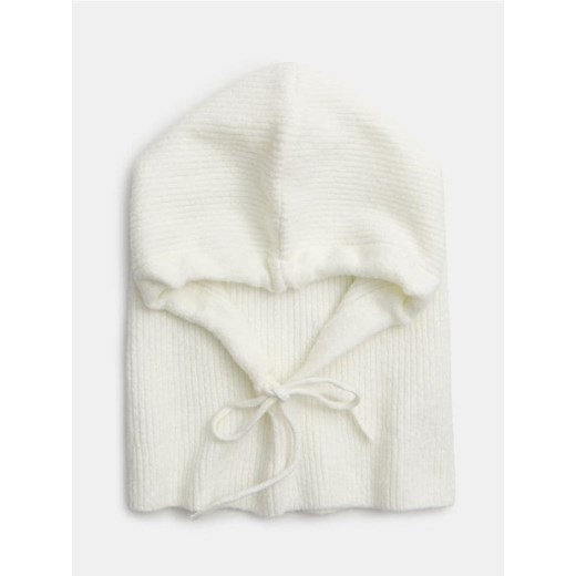 Sinsay - Prążkowana balaclava - kremowy ze sklepu Sinsay w kategorii Czapki zimowe damskie - zdjęcie 187513609