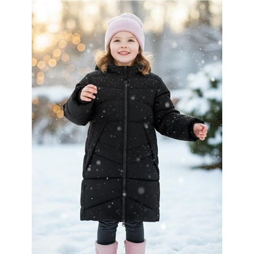 Sinsay - Pikowana kurtka puffer z kapturem - czarny ze sklepu Sinsay w kategorii Kurtki chłopięce - zdjęcie 187513675