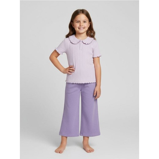 Sinsay - Bawełniana bluzka z kołnierzykiem - niebieski ze sklepu Sinsay w kategorii Bluzki dziewczęce - zdjęcie 187513728