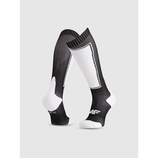 Damskie skarpety narciarskie 4F 4FRAW25UFSOF271 - czarne ze sklepu Sportstylestory.com w kategorii Skarpetki damskie - zdjęcie 187513946