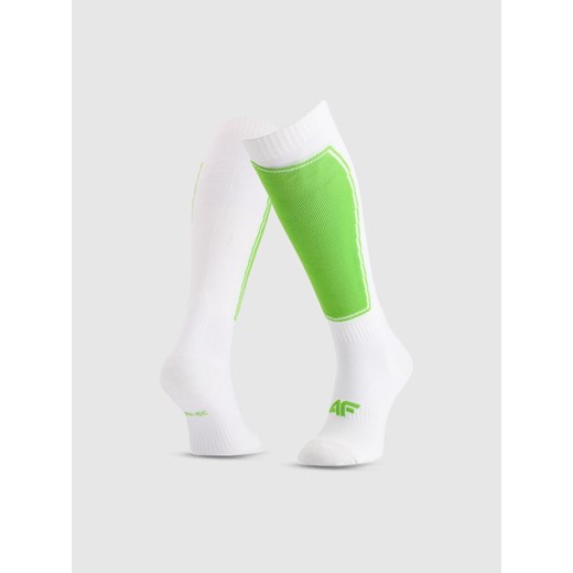Męskie skarpety narciarskie 4F 4FRAW25UFSOM263 - zielone ze sklepu Sportstylestory.com w kategorii Skarpetki męskie - zdjęcie 187513968