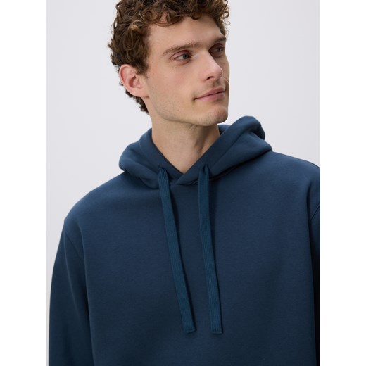 Reserved - Bluza regular z kapturem - granatowy ze sklepu Reserved w kategorii Bluzy męskie - zdjęcie 187514749