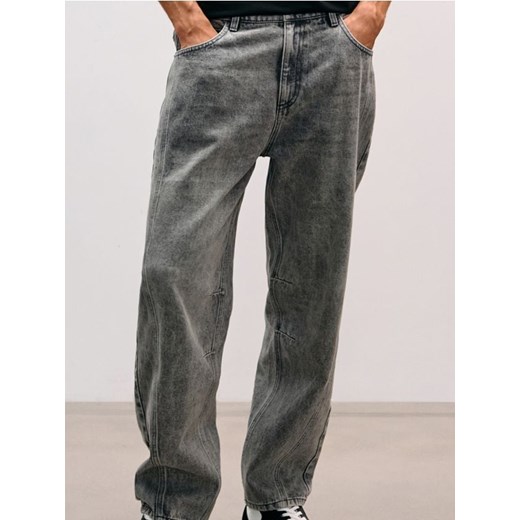 Sinsay - Jeansy barrel leg - szary ze sklepu Sinsay w kategorii Jeansy męskie - zdjęcie 187515197