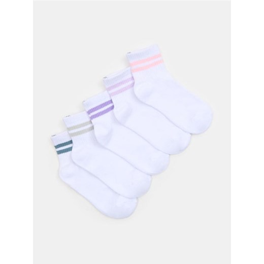 Sinsay - Skarpetki w paski 5 pack - wielobarwny Sinsay 31/34 Sinsay