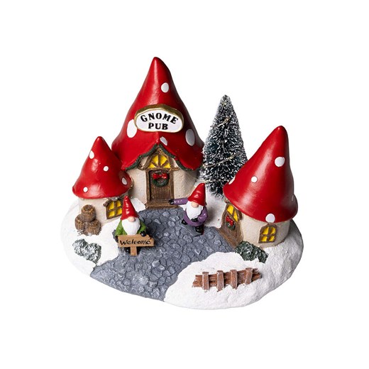 Hollybell Dekoracyjna lampa LED &quot;Gnome Pub&quot; ze wzorem - 22 x 16,2 x 17 cm ze sklepu Limango Polska w kategorii Oświetlenie - zdjęcie 187515535