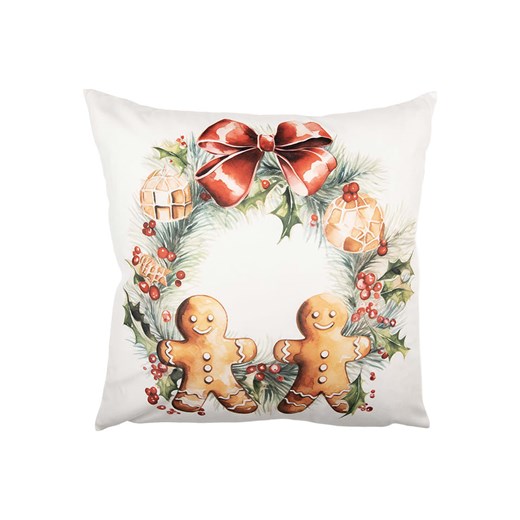 Clayre &amp; Eef Poszewka ze wzorem na poduszkę - 45 x 45 cm ze sklepu Limango Polska w kategorii Poduszki dekoracyjne - zdjęcie 187515967