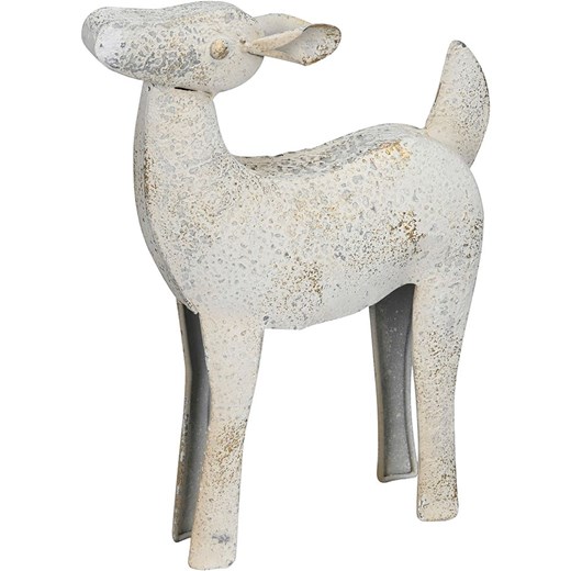 POSIWIO Figurka dekoracyjna &quot;Roe Deer&quot; w kolorze białym - 20 x 25,5 x 6 cm ze sklepu Limango Polska w kategorii Dekoracje - zdjęcie 187516025