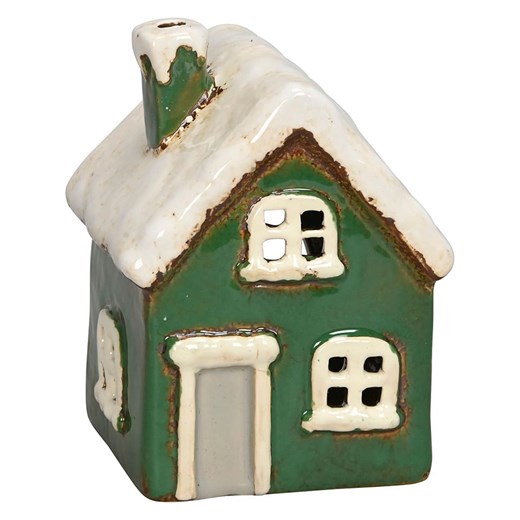 POSIWIO Świecznik &quot;House&quot; w kolorze zielonym - 9,5 x 12 x 9 cm ze sklepu Limango Polska w kategorii Świeczniki - zdjęcie 187516026
