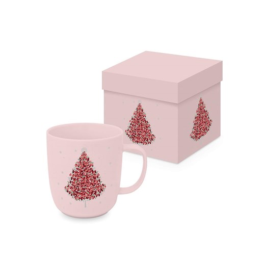 ppd Kubek jumbo &quot;Christmas Tree&quot; w kolorze jasnoróżowym - 400 ml ze sklepu Limango Polska w kategorii Dzbanki i zaparzacze - zdjęcie 187516158